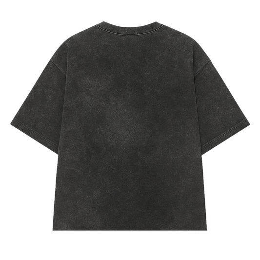 CAMISETA BOXY KEEP YOUR EYES STONED BLACK DESTROYED