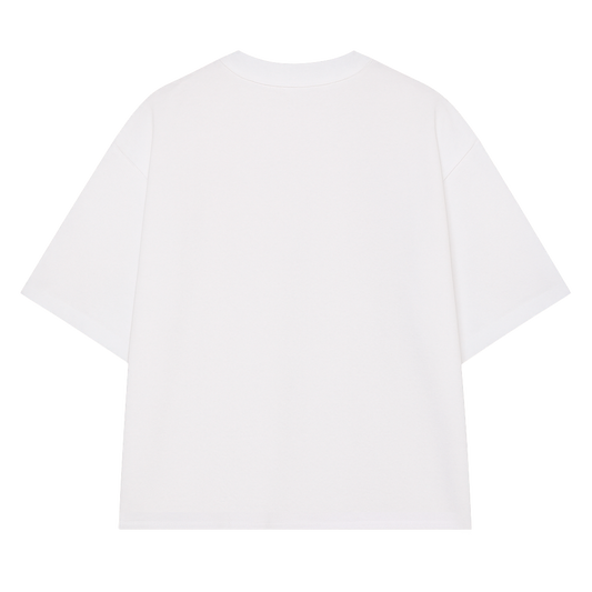 CAMISETA BOXY KEEP YOUR EYES OFF WHITE